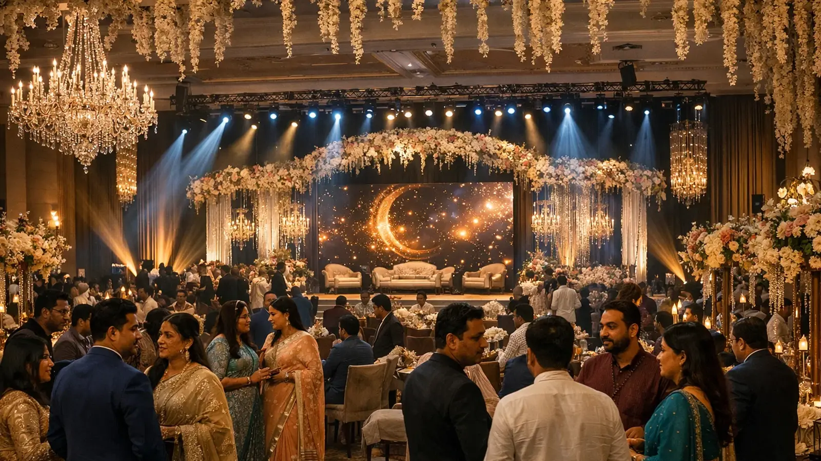 Luxury wedding event by Drishti Events